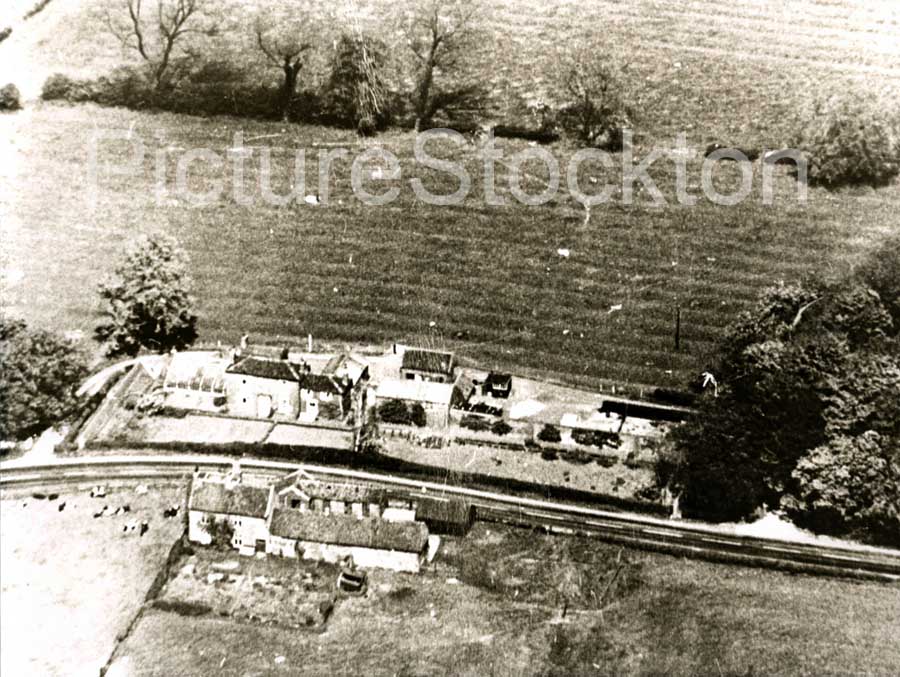 Aerial View of Cottages Picture Stockton Archive